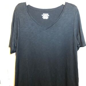 2 Chico's Black and White Cotton Slub Classic Tee - You get both! NWT!